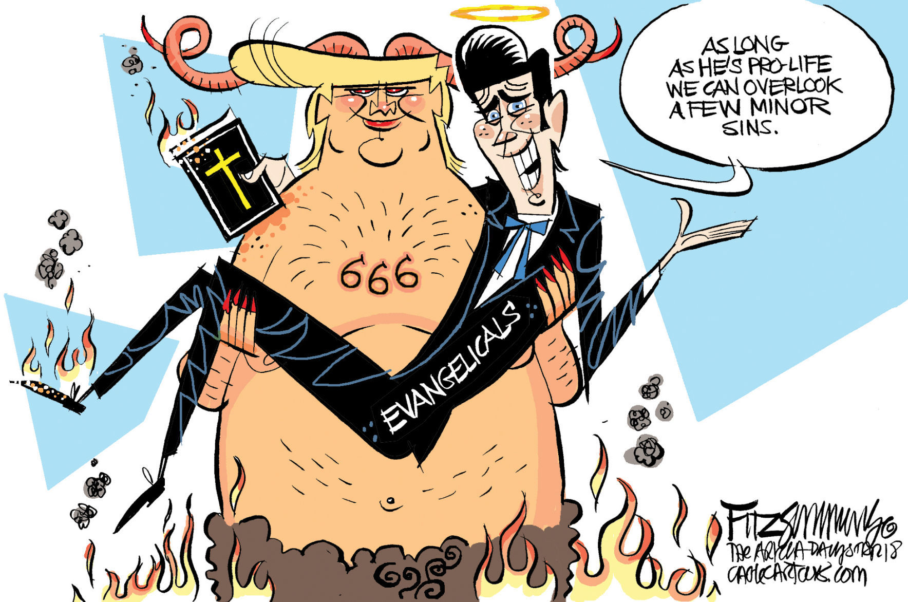 Daily Fitz Cartoon: Evangelicals